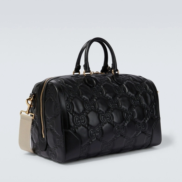 Gucci Jumbo GG Matelassé Duffle Medium Travel Bag - Picture 3 of 12